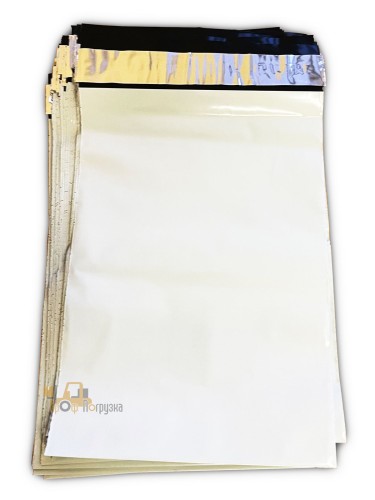 Курьерский пакет белый 500*600+40, 50 мкм, без лого, без кармана (50 шт/уп)