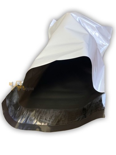 Курьерский пакет белый 100*150+40, 50 мкм, без лого, без кармана (100 шт/уп)