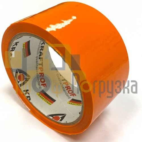 Упаковочная клейкая лента цветная 48мм*50м, 45 мкм (Оранжевый) - 6 рул