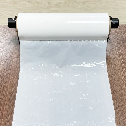 Диспенсер для стрейч пленки 25 см (оброллер), настольный (настенный),черный, ПрофПогрузка