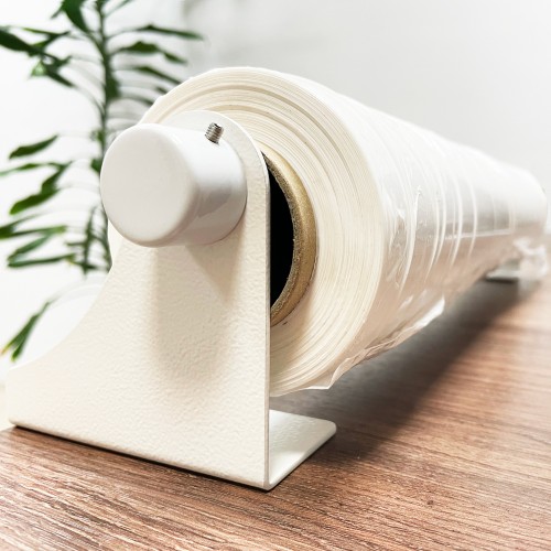 Диспенсер для стрейч пленки 50 см (оброллер), настольный (настенный), белый, ПрофПогрузка