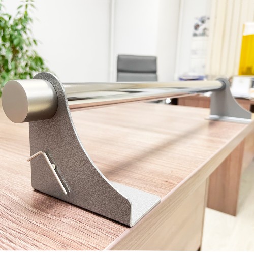 Диспенсер для стрейч пленки 50 см (оброллер), настольный (настенный), серый, ПрофПогрузка