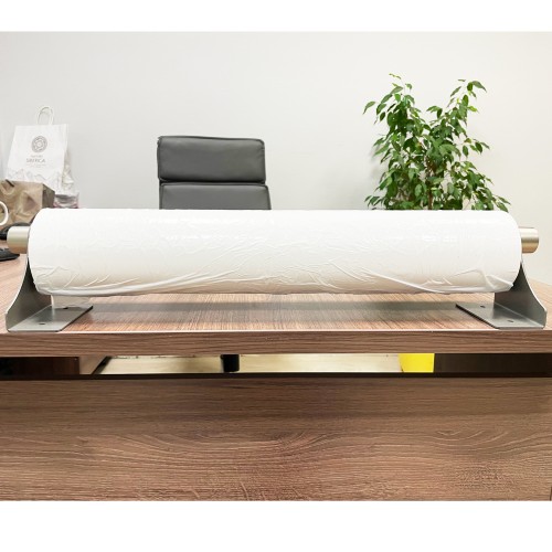 Диспенсер для стрейч пленки 50 см (оброллер), настольный (настенный), серый, ПрофПогрузка