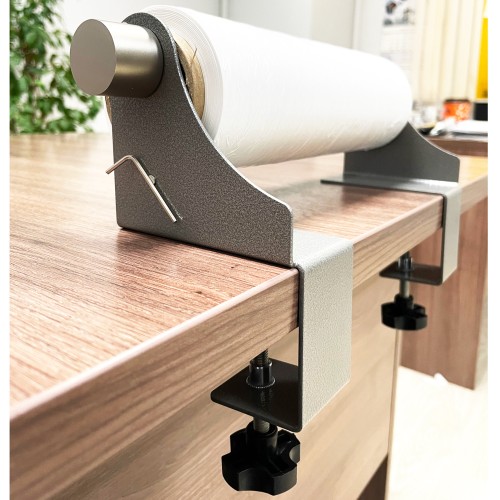 Диспенсер для стрейч пленки 25 см (оброллер), с настольным креплением,серый, ПрофПогрузка