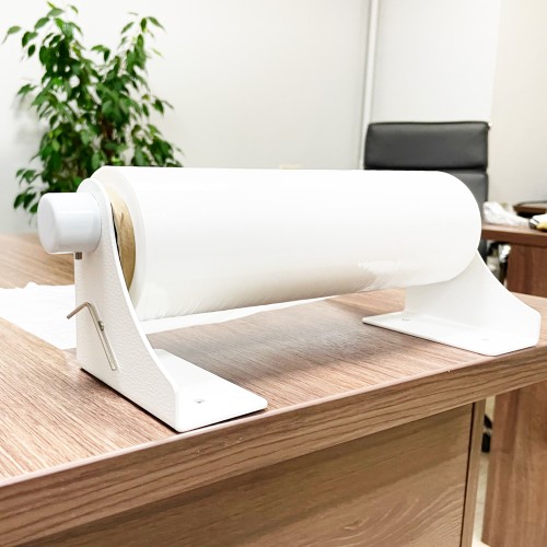 Диспенсер для стрейч пленки 25 см (оброллер), настольный (настенный),белый, ПрофПогрузка