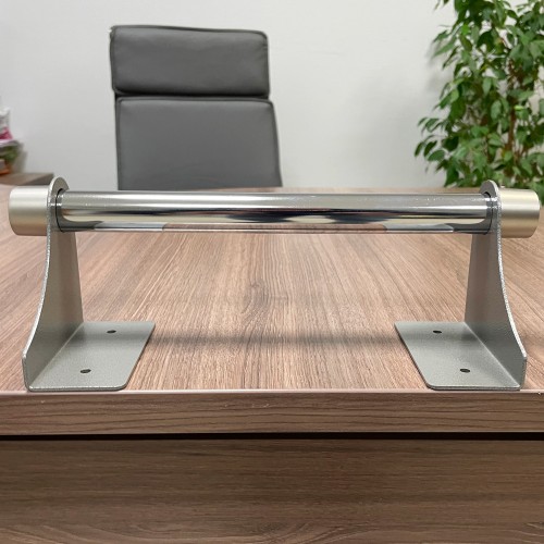 Диспенсер для стрейч пленки 25 см (оброллер), настольный (настенный),серый, ПрофПогрузка