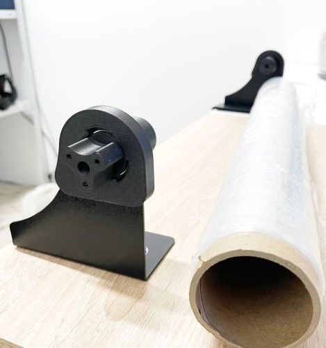 Диспенсер для стрейч пленки (оброллер), настольный (настенный), черный, ПрофПогрузка